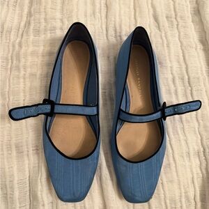 Loeffler Randall Sky Blue Mary Jane Flats